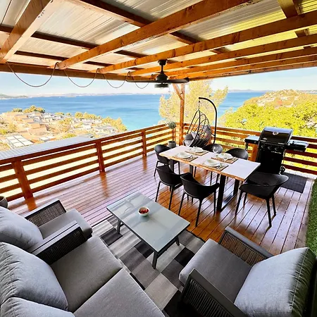 D-View Premium Mobile Home - Panoramic Seaview - 150 M From Beach, Free Parking Drage Exterior photo