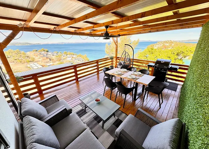 D-View Premium Mobile Home - Panoramic Seaview - 150 M From Beach, Free Parking